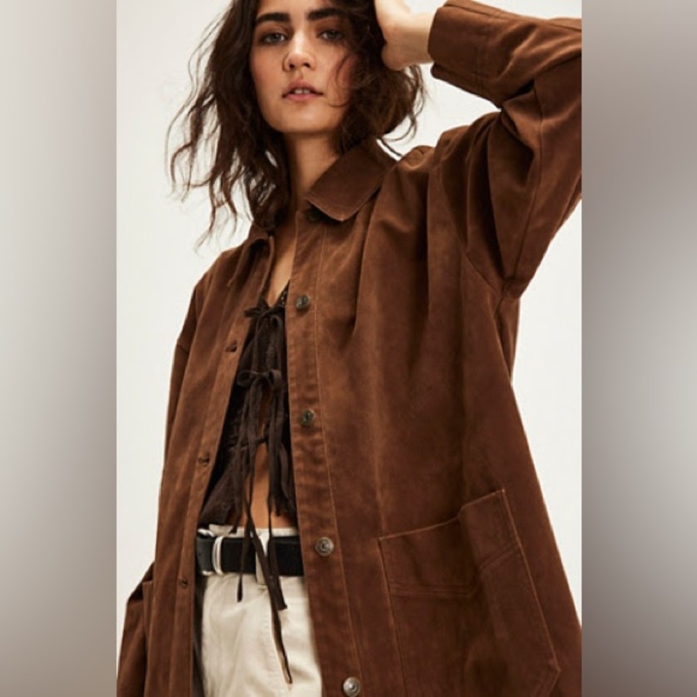 We The Free Avery Vegan Suede Jacket XS